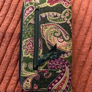 Vera Bradley Retired Chelsea Green Paisley Travel Bag